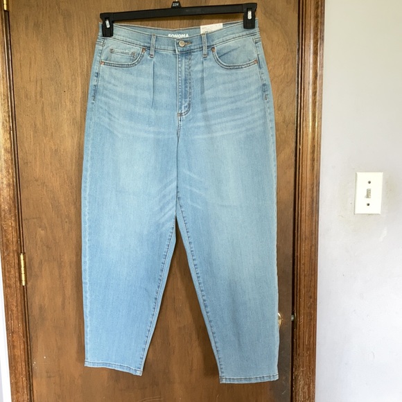 Sonoma high rise Baggy jean baggy through hip & thigh tapered leg opening 10 - Picture 1 of 17